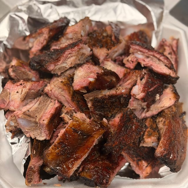 Double Rib Tip Dinner.