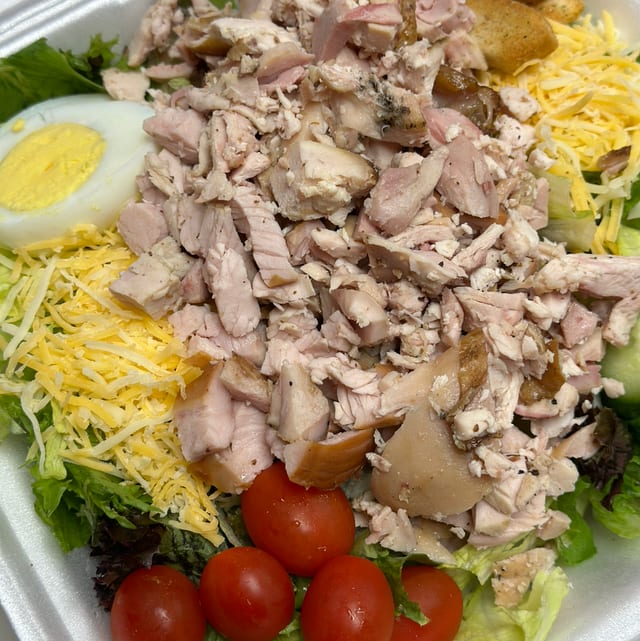 Two Meat Salad (Chicken and Turkey).