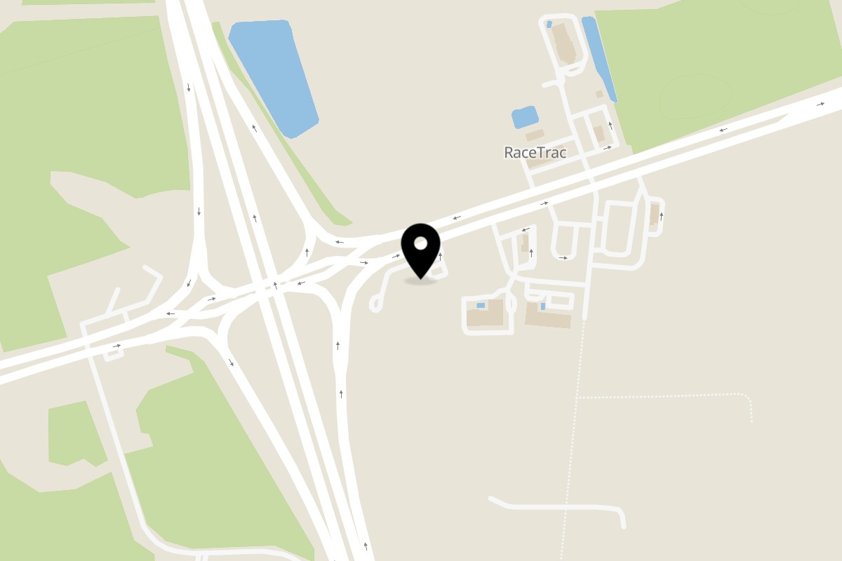Map showing the location of Bob's Famous BBQ on 462540 E State Rd 200 in Yulee
